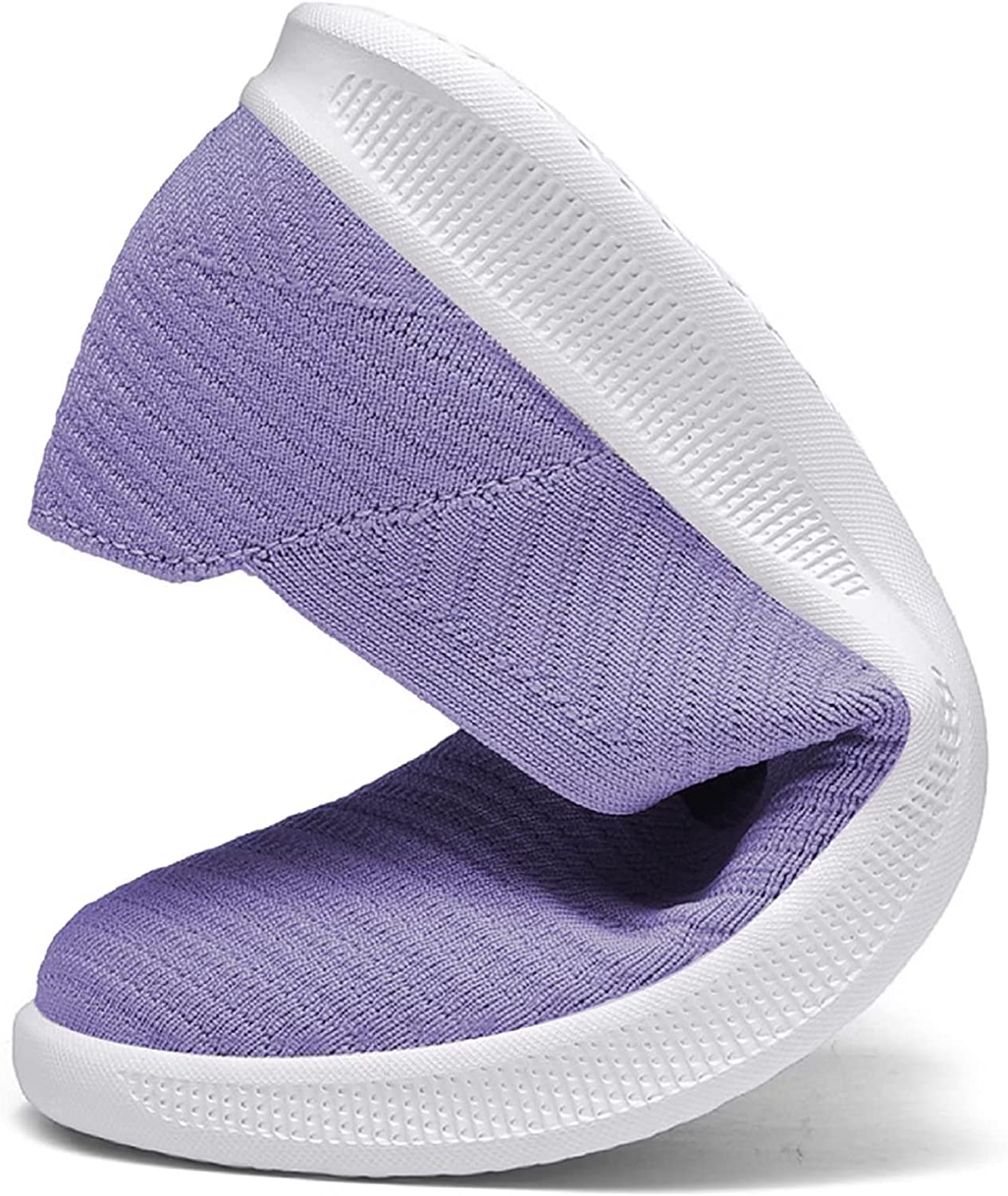 Womens Slip On Walking Shoes Breathable Mesh Casual Flats Shoes Low-Top Lightweight Loafers