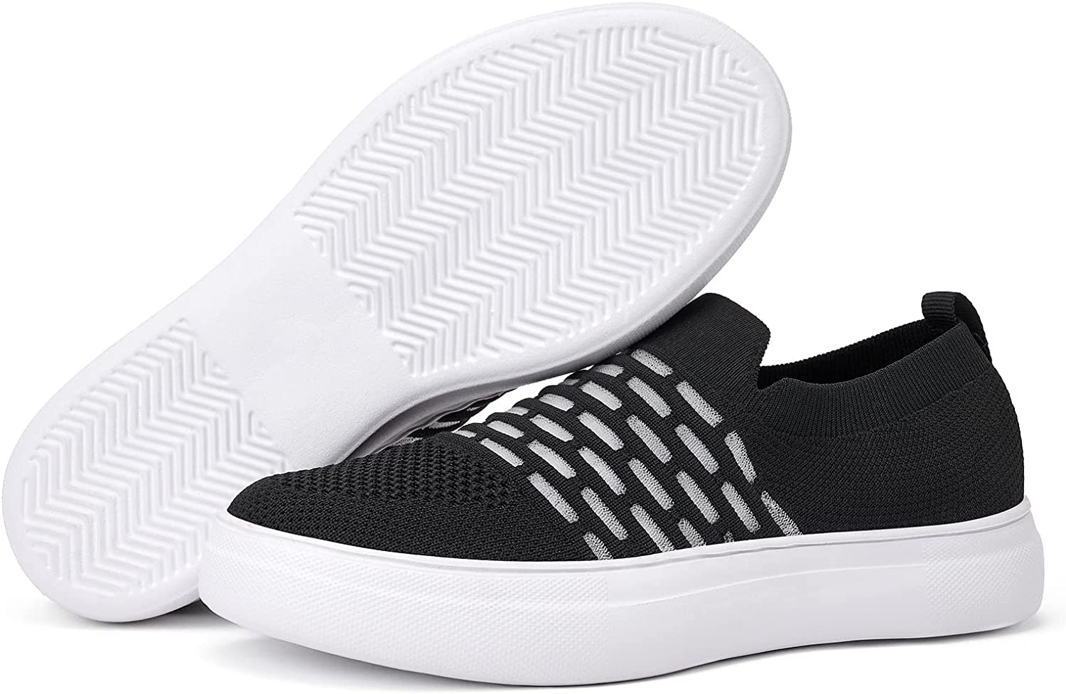 Women Slip On Casual Shoes - Lightweight Breathable Mesh Flexible Walking Sneakers