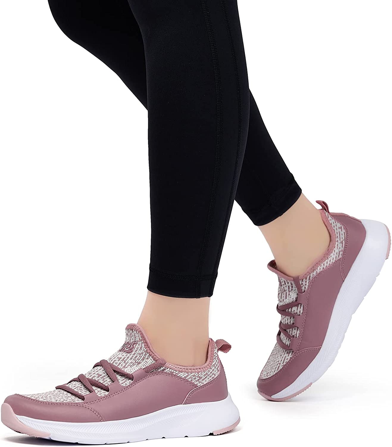 Women Casual Slip-on Walking Tenni Shoes -Comfortable Gym Running Yoga Sneaker