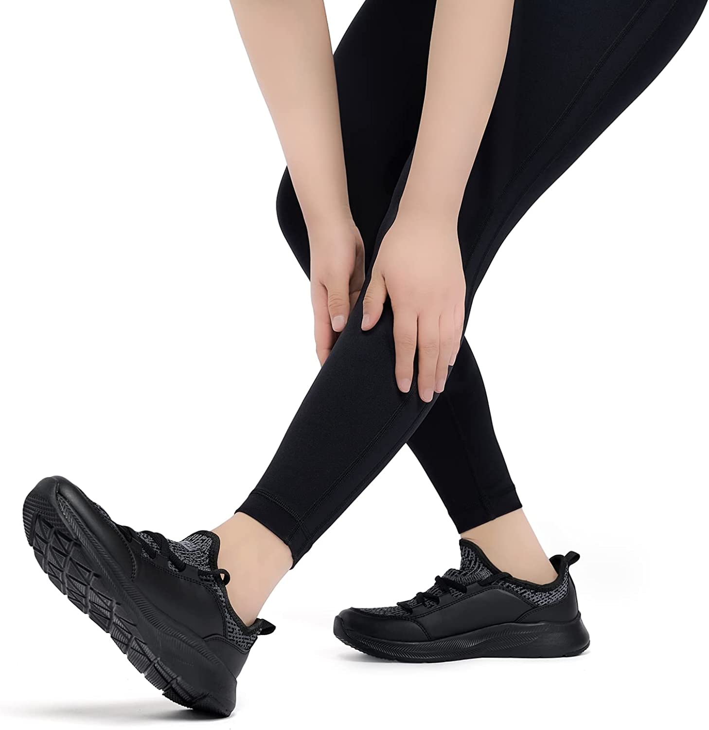 Women Casual Slip-on Walking Tenni Shoes -Comfortable Gym Running Yoga Sneaker