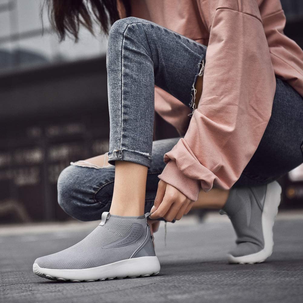 Womens Sock Walking Shoes Casual Knit Slip-on Mesh Sneakers